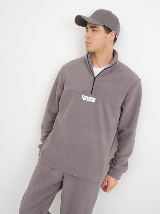 Костюм мужской Бэст флис серый