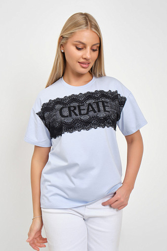 Футболка женская Юна св.голубой