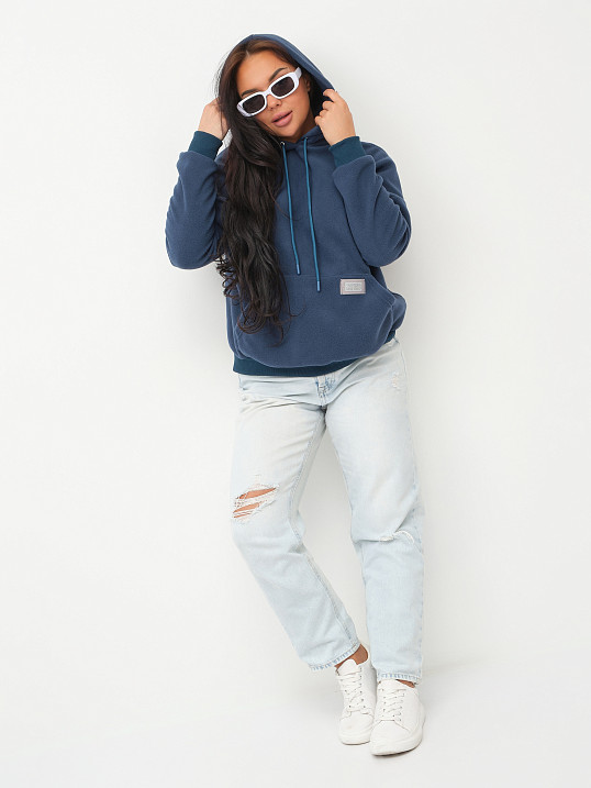 Толстовка женская Бэлла флис петроль