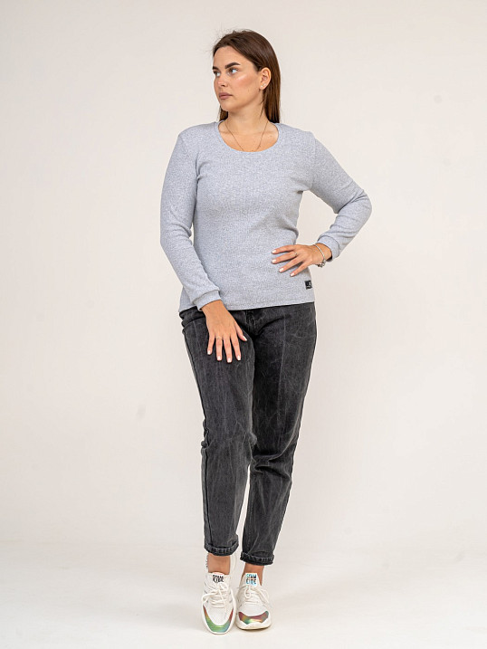 Джемпер Валери серый меланж