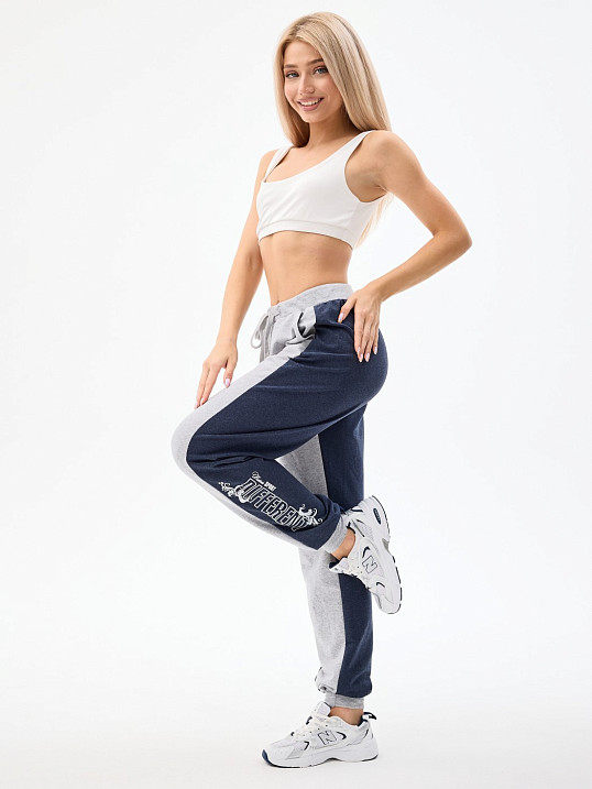 Брюки женские Тонус синий/меланж