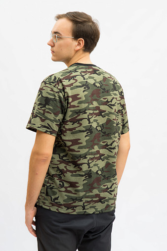 Футболка мужская камуфляж зеленая