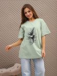 Футболка женская Жанет фисташка