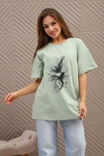 Футболка женская Жанет фисташка
