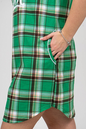 Туника Волшебство мята/клетка