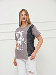 Футболка женская Рефлекс серый/антрацит