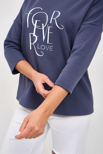 Свитшот женский Одри индиго