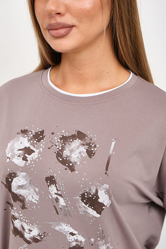 Лонгслив женский Тудей визон