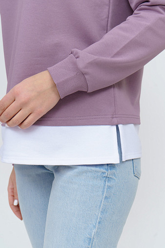 Толстовка женская Дабл светло-лиловый