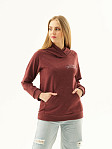 Толстовка женская ТЖФ-06 бордо/меланж