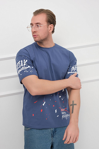 Футболка мужская Дорс индиго