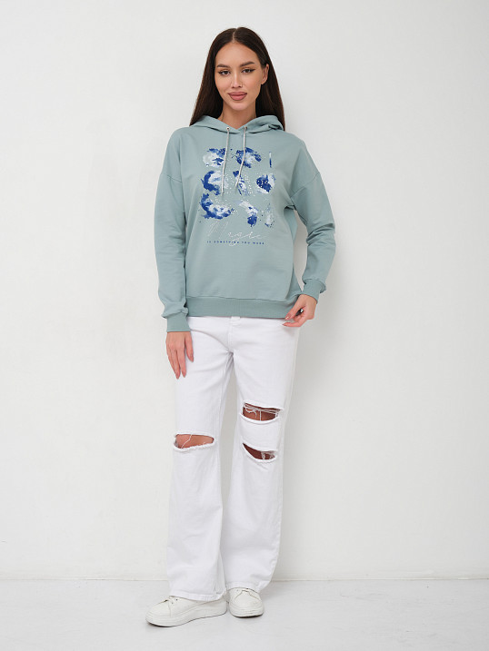 Толстовка женская Элен-2 аква