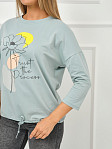 Лонгслив Николь аква