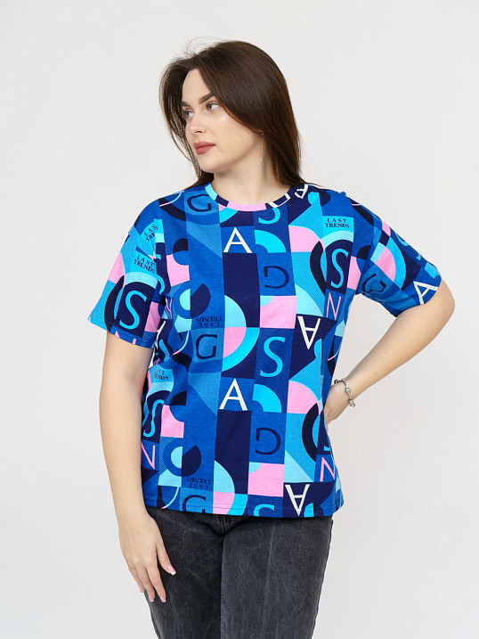 Футболка женская Краш синий