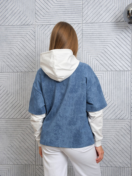 Толстовка женская Венди варенка индиго