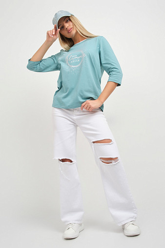 Лонгслив женский Магия аква