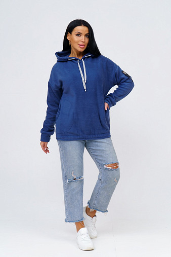Толстовка Флис индиго