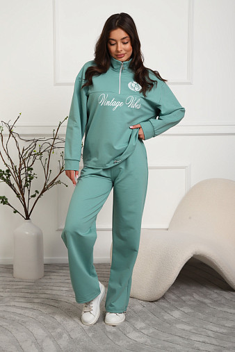 Костюм женский Верона однотонный св.изумруд