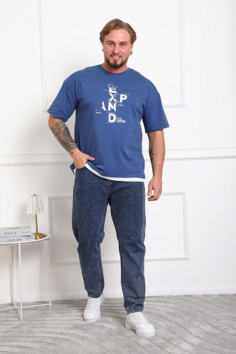 Футболка мужская Элиот индиго