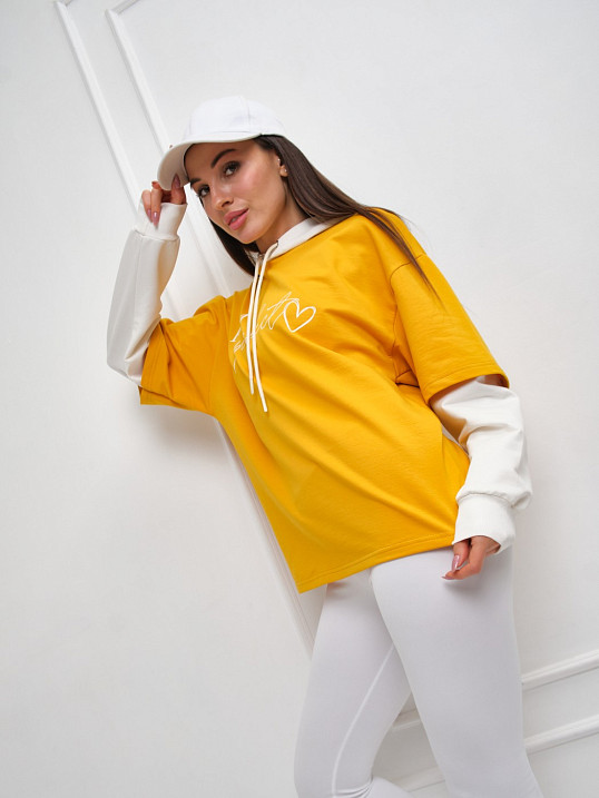 Толстовка женская Венди горчица