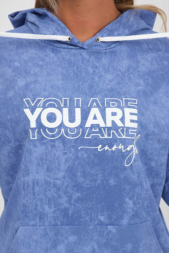 Толстовка женская Винтаж василек