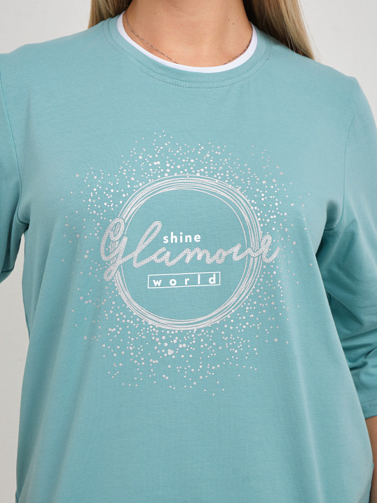 Лонгслив женский Магия аква