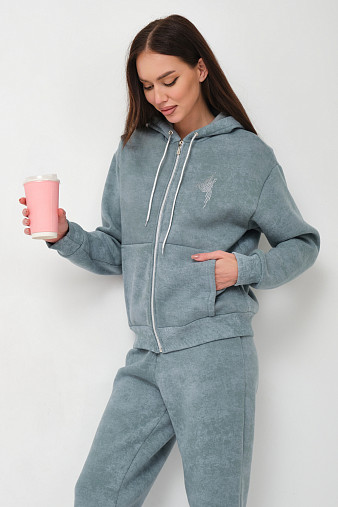 Костюм женский Дюна начёс фисташка