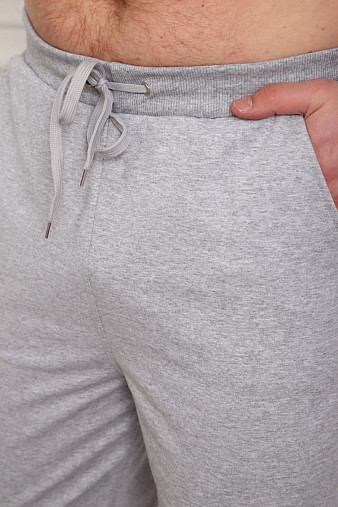 Брюки мужские без манжета серые