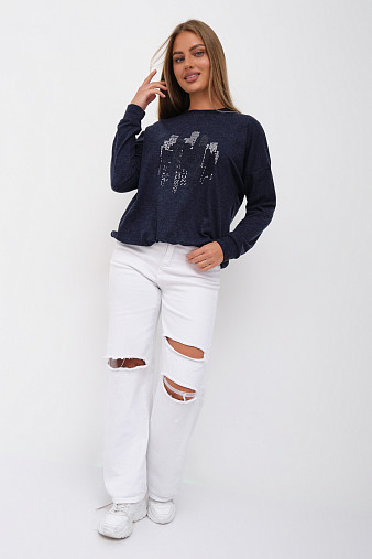 Джемпер жен. Сити ангора синий