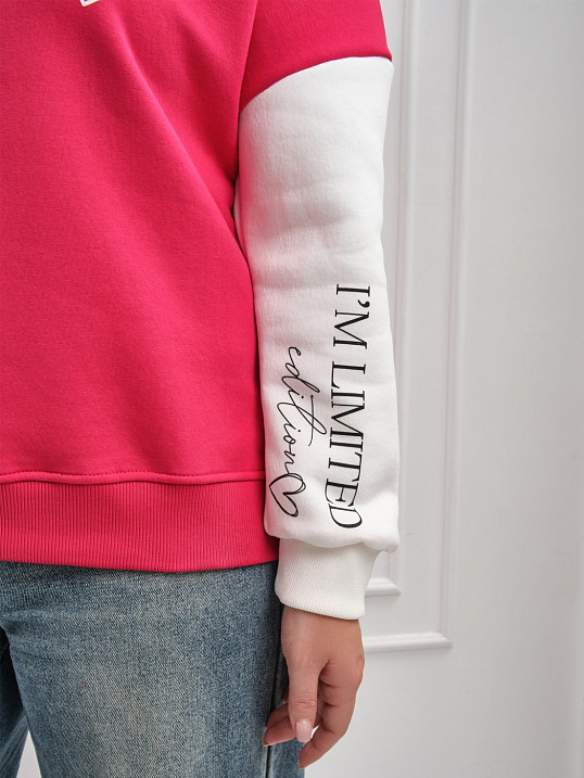 Толстовка женская Медея начес фуксия