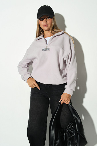 Толстовка жен. Тренд-2 флис дымчатый