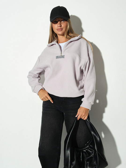 Толстовка жен. Тренд-2 флис дымчатый