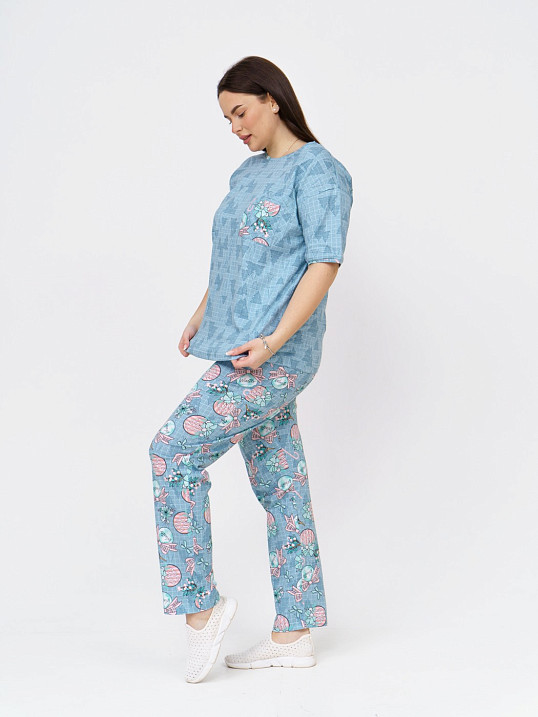 Костюм Кэнди ментол/клетка