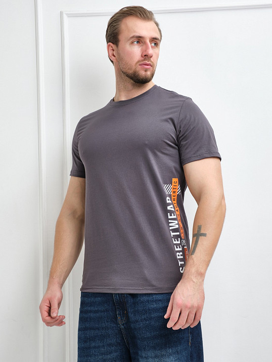 Футболка мужская Норд т.серый