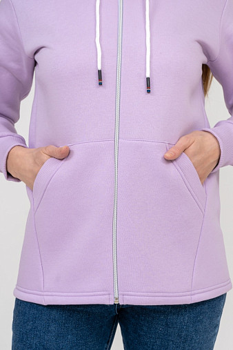 Толстовка женская Гамма на молнии лаванда