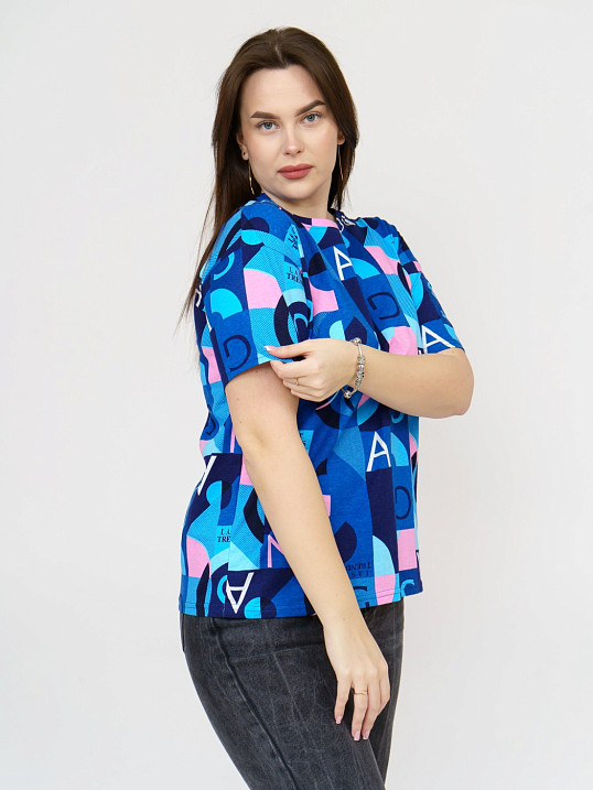 Футболка женская Краш синий