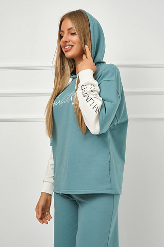 Толстовка женская Венди бирюза