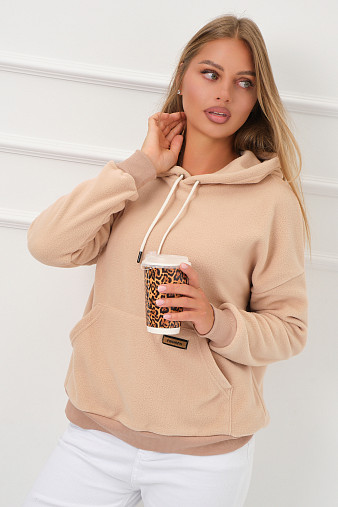 Толстовка женская Бэлла флис беж