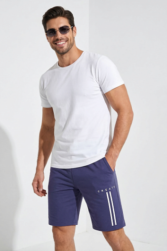 Шорты муж. Хамелеон футер индиго