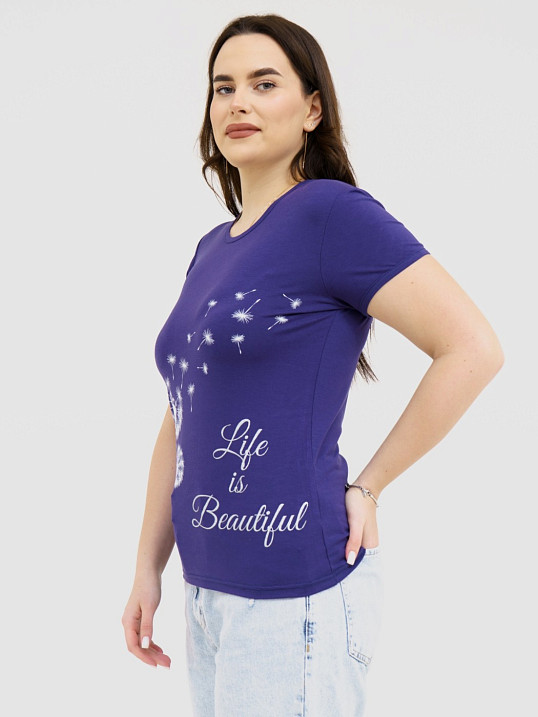 Футболка Одуванчик черника