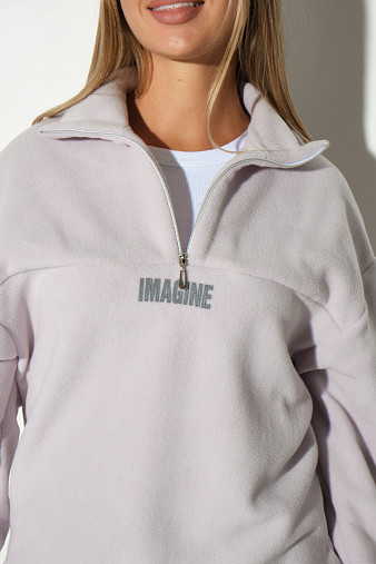 Толстовка жен. Тренд-2 флис дымчатый