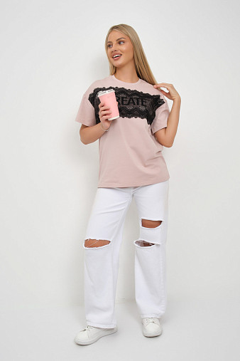 Футболка женская Юна пудра