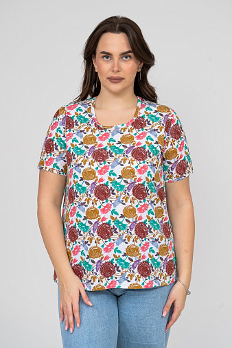 Футболка женская Незабудка мультиколор