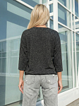 Джемпер женский Мегаполис 3/4 рукав т.серый