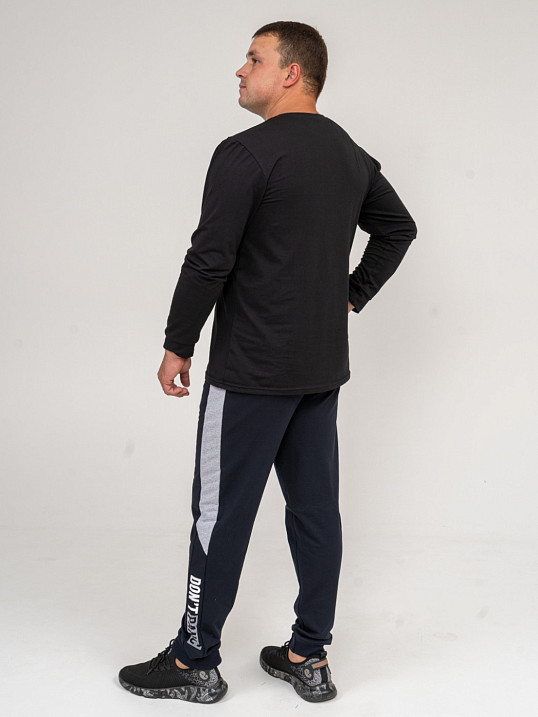 Брюки мужские лампас синий