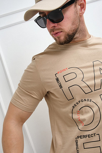 Футболка мужская Сириус бежевый