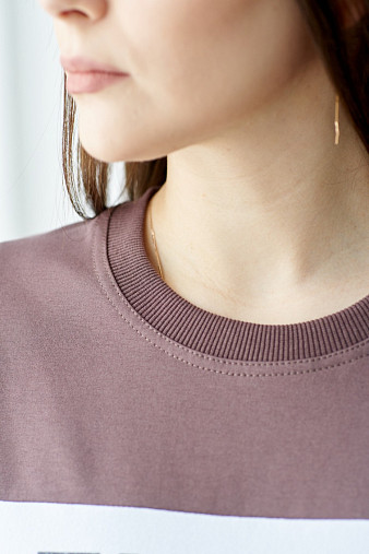 Толстовка женская Триада шоколад/беж