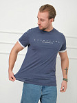 Футболка мужская Респект индиго/меланж
