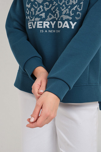 Свитшот женский Лео петроль