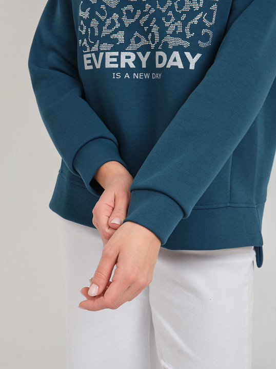 Свитшот женский Лео петроль